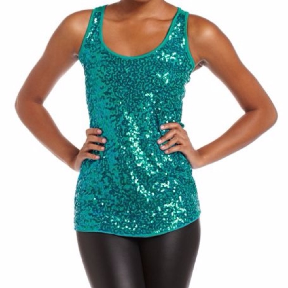 Sequin Tank Top