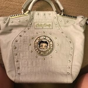 Large Betty Boop Silver Purse with Matching wallet