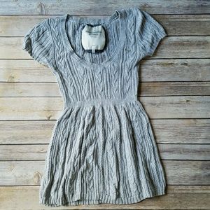 Cotton cable knit baby doll top