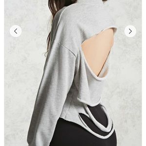 Forever 21 distressed back sweatshirt
