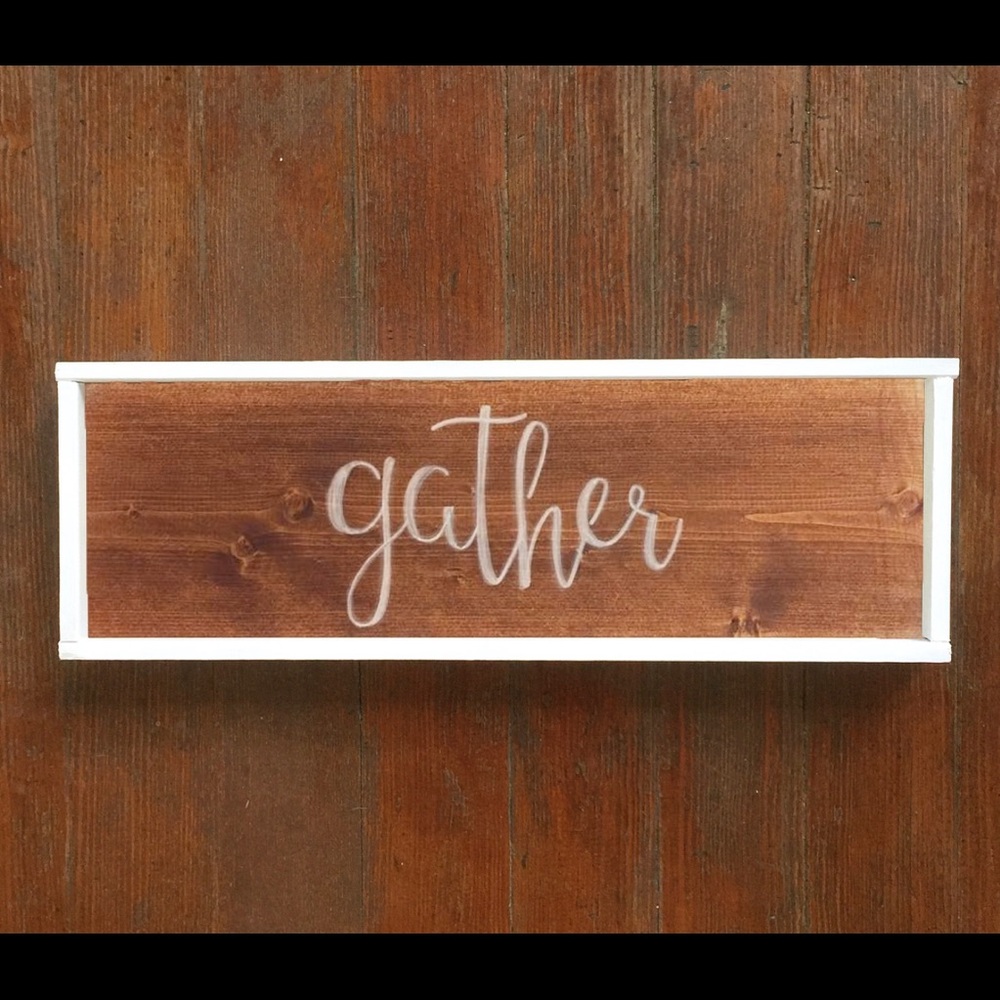 Wood Sign - Gather - Thanksgiving