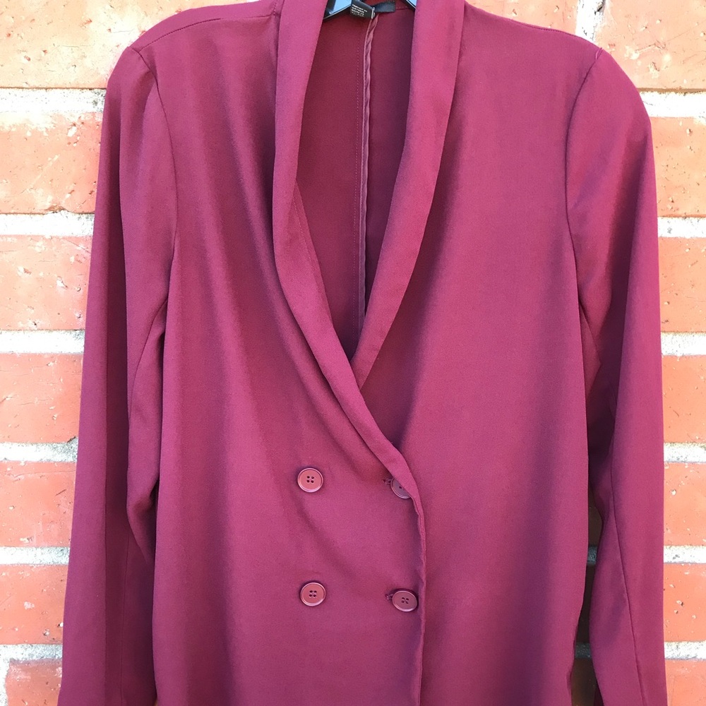 Burgundy blazer