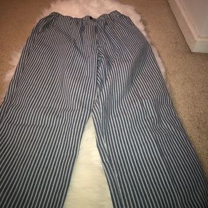 pinstriped pants