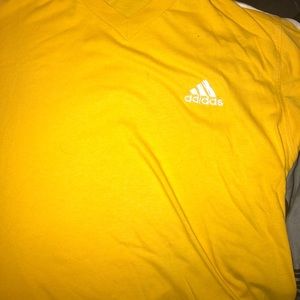 Yellow Adidas soccer shirt