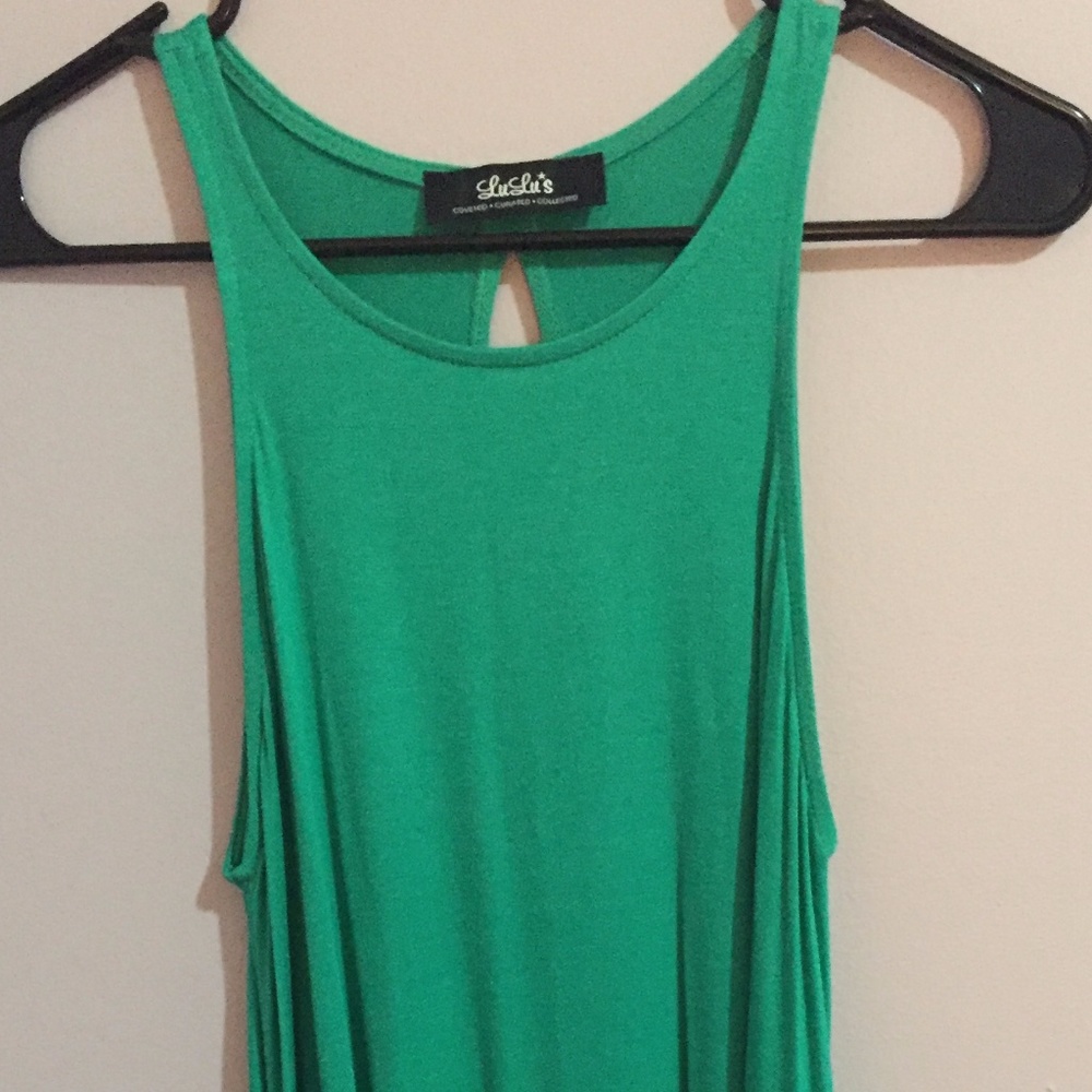 Lulu's Green Knit Swing Dress
