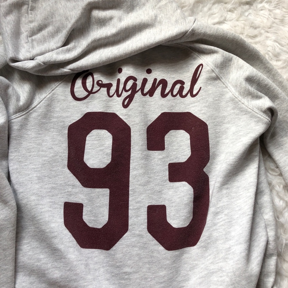 Maroon/Grey California 93 Graphic Hoodie