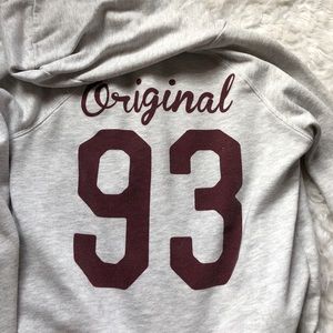 Maroon/Grey California 93 Graphic Hoodie