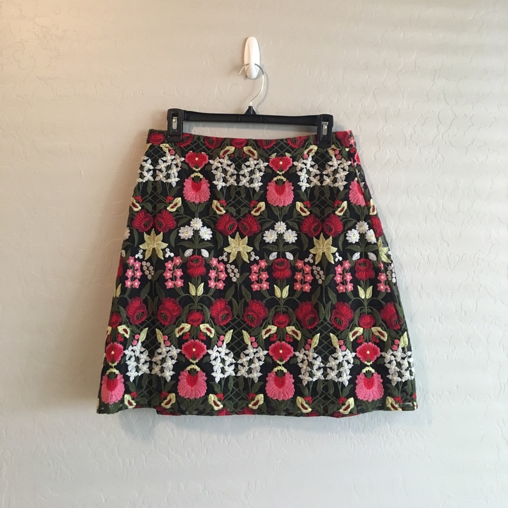 Lucyparis embroidered skirt- Dillards