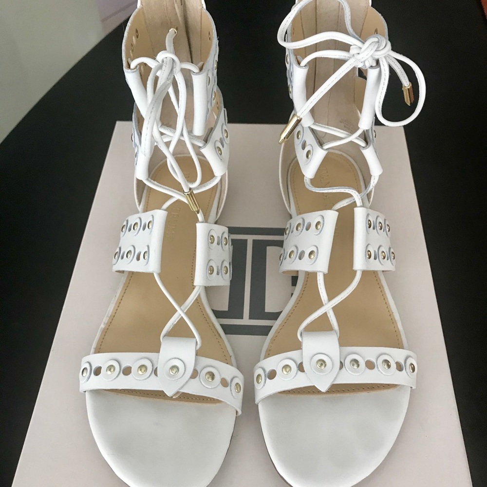 Ivanka Trump Cathy Leather Gladiator Sandal, 6.5