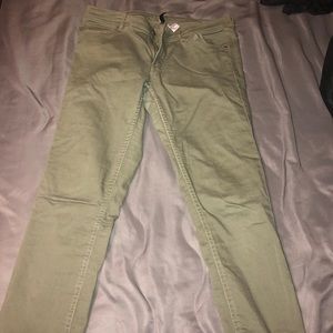H&M olive jeans