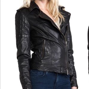 Nido Quilted Moto Leather Jacket