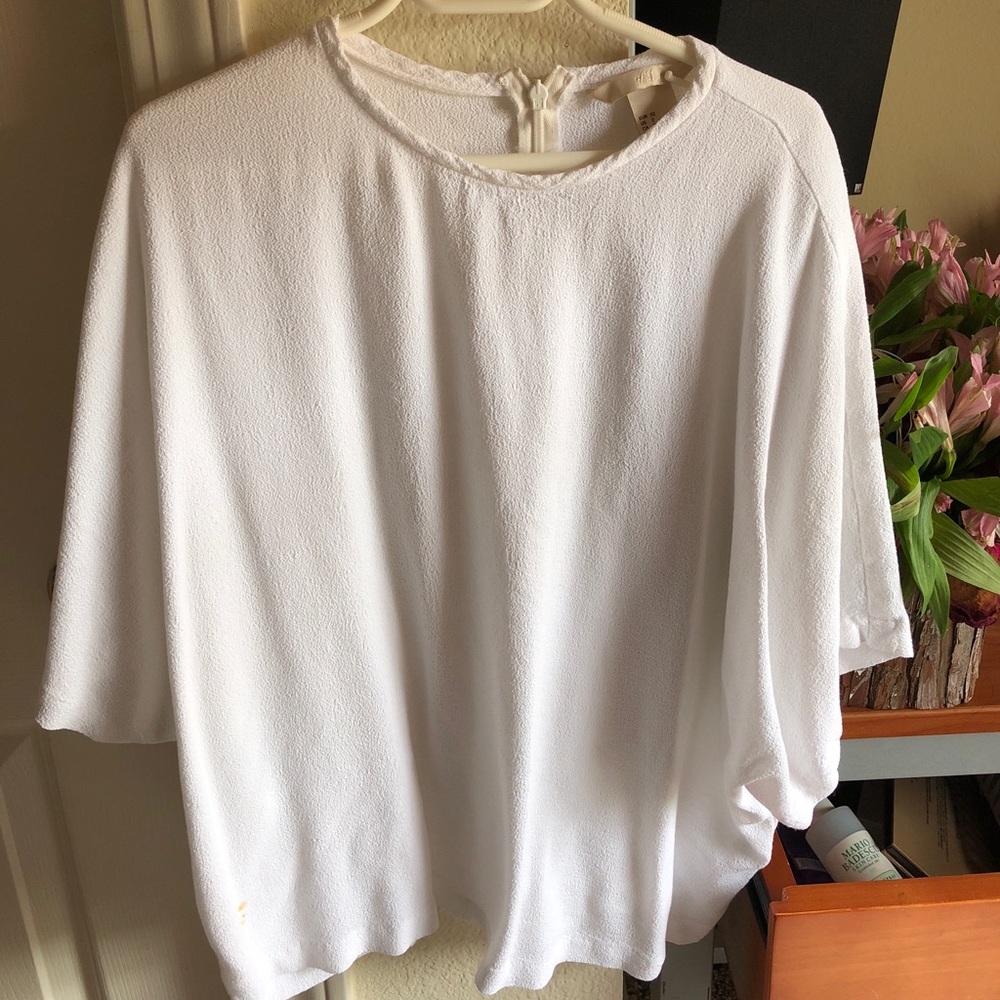 Crewneck Textured Crop Top