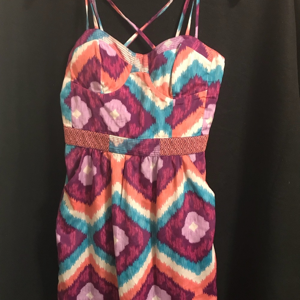 Short Spring Dress With Pockets