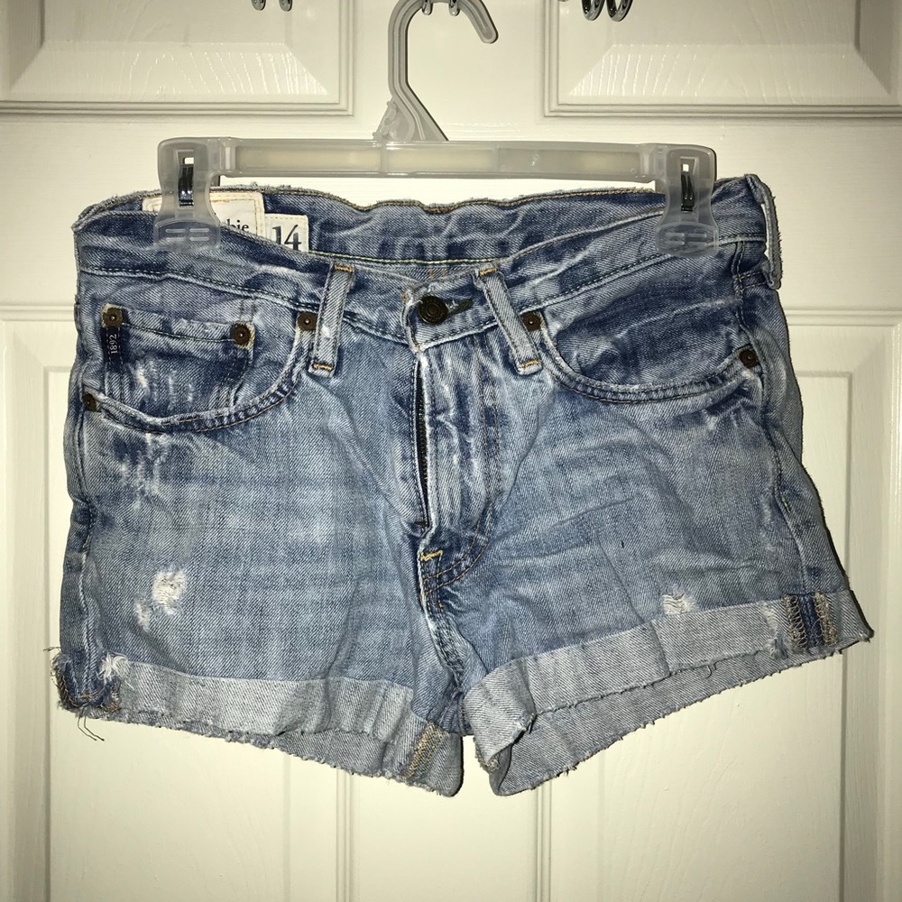 Abercrombie distressed shorts