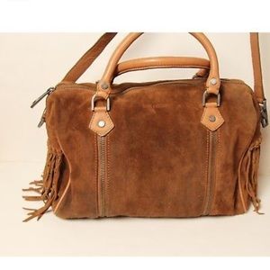 Zadig&Volaire Sunny Satchel Cognac Leather&Suede