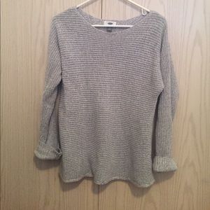 Grey knit sweater
