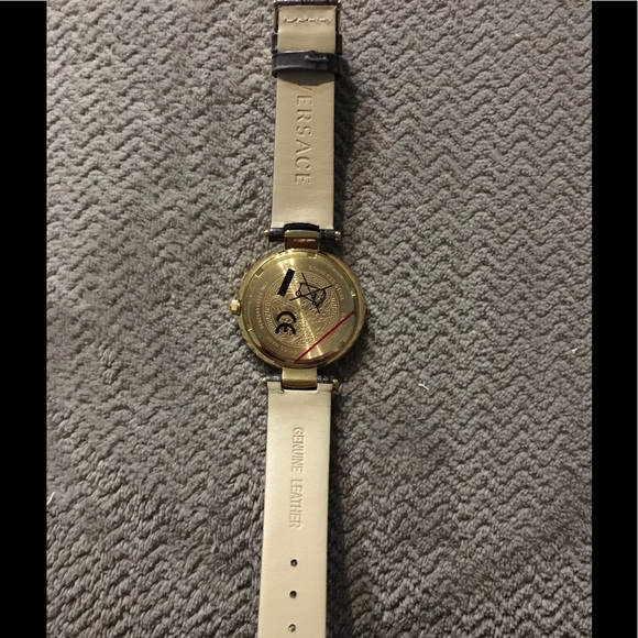 Versace leather band watch