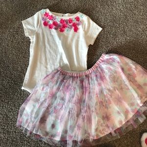 Girls sz 12 Osh Kosh skirt & shirt