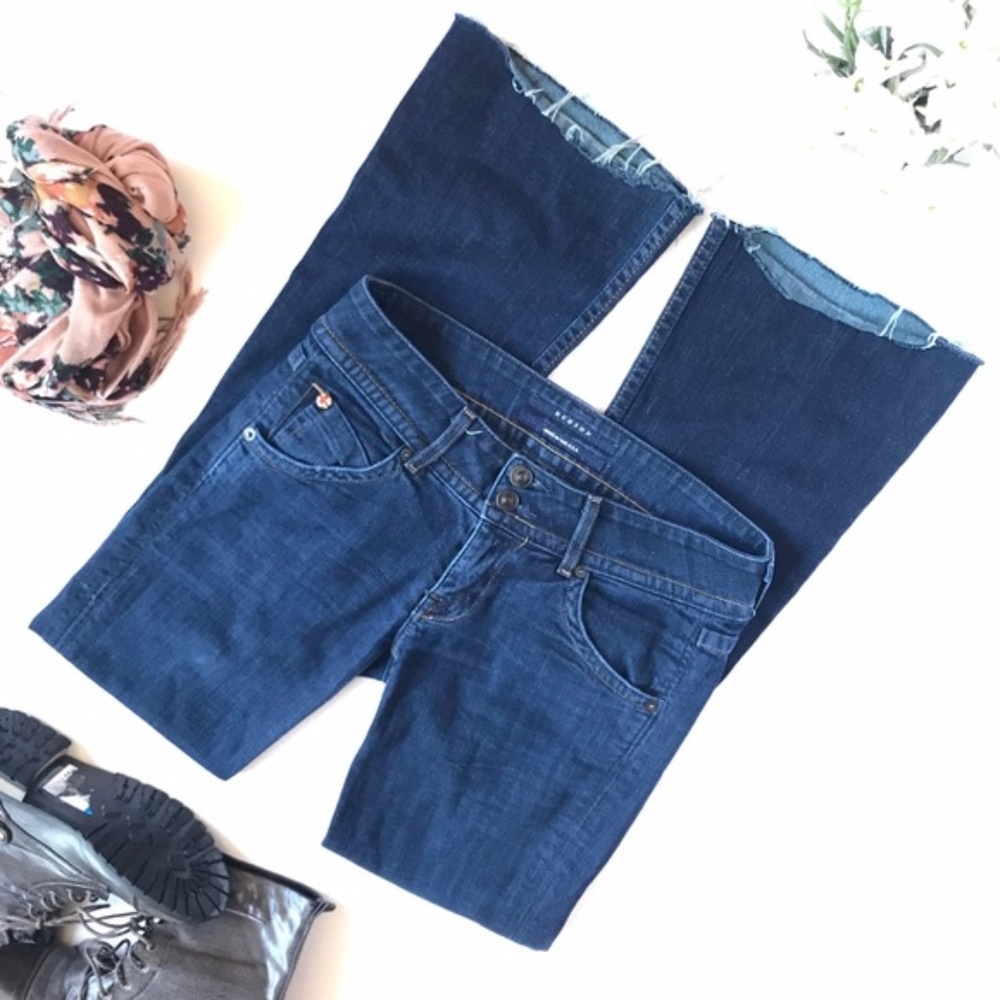 Boot Cut Jeans - Flap Pocket