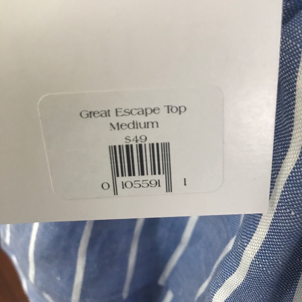Off-the-Shoulder stripe Top - Picture 4 of 4