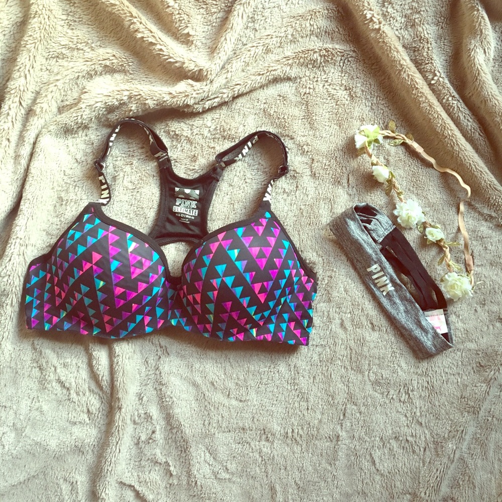 PINK VS Push up sports bra