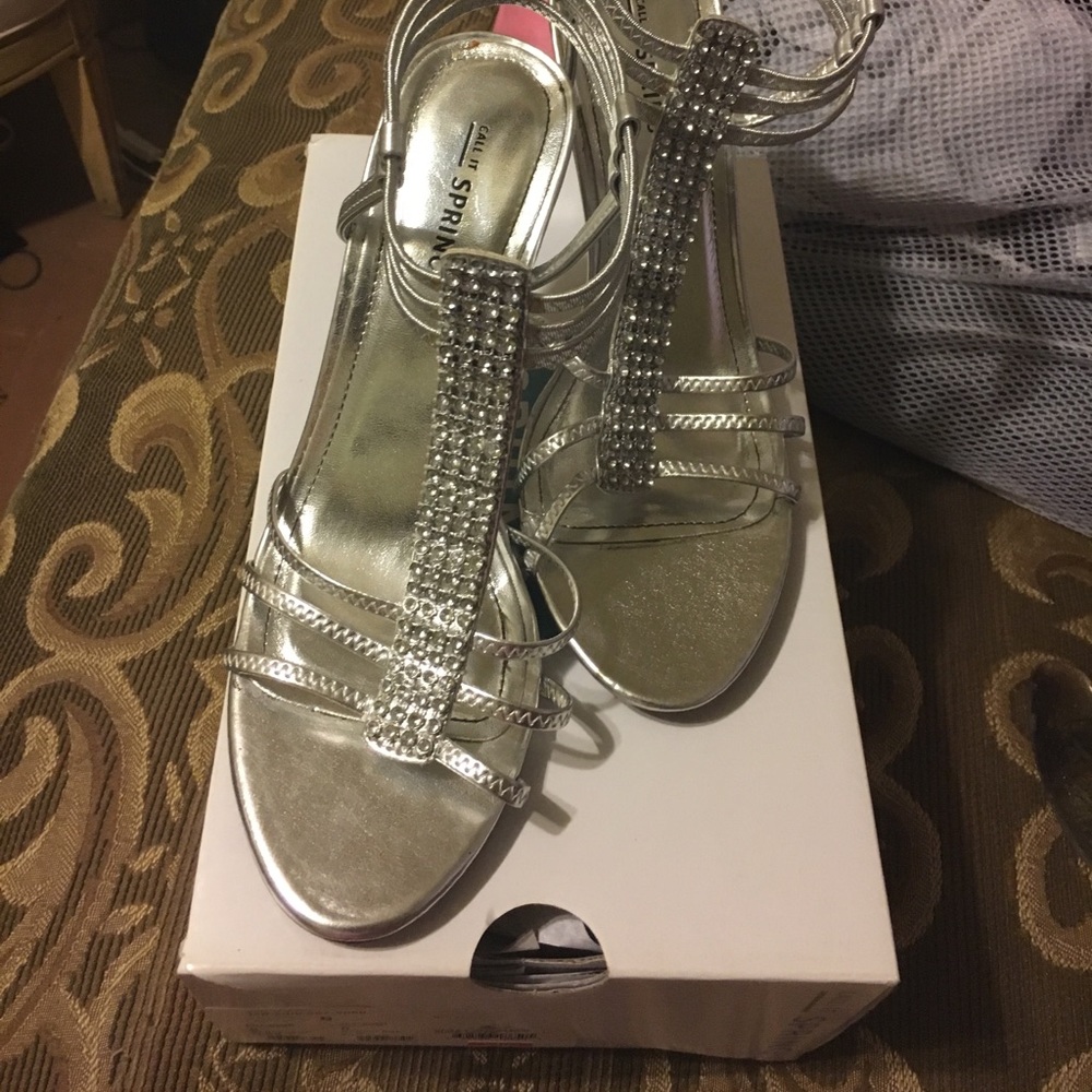Silver heels