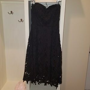 Francesca Ayla black lace sweetheart dress