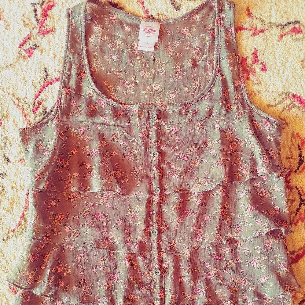 NWOT, S, Mossimo, Floral Tank