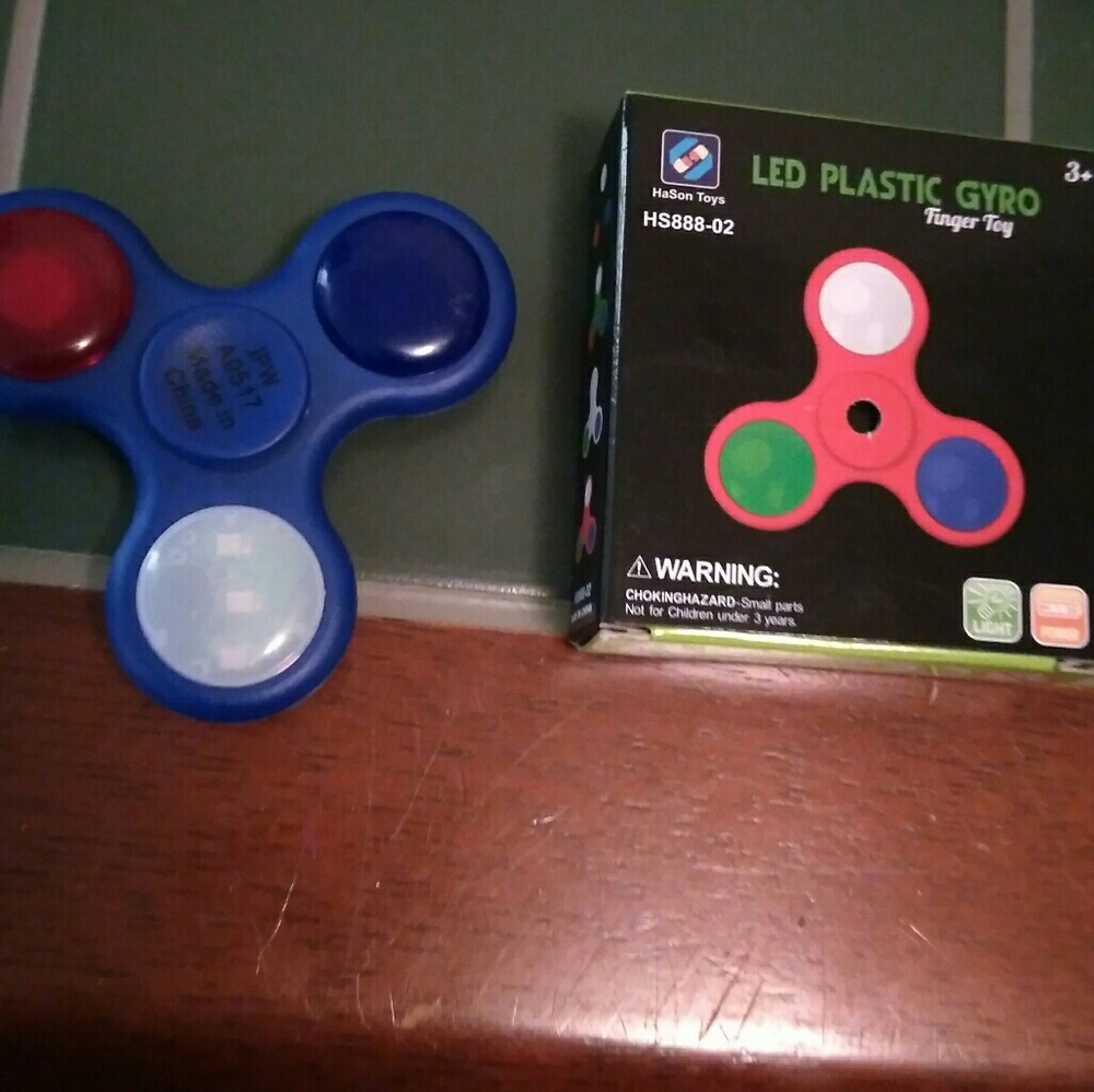 BLUE LED FIDGET SPINNER