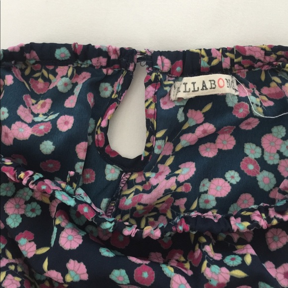 Billabong Blue Flower Romper - Picture 3 of 4