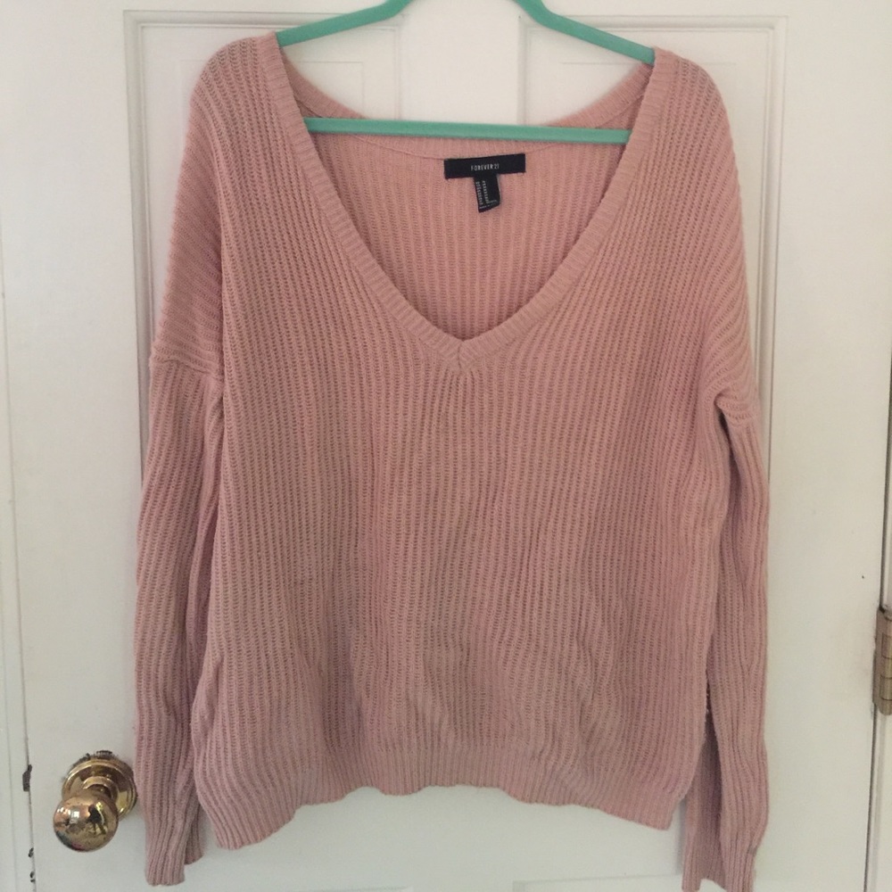 Forever 21 pink sweater