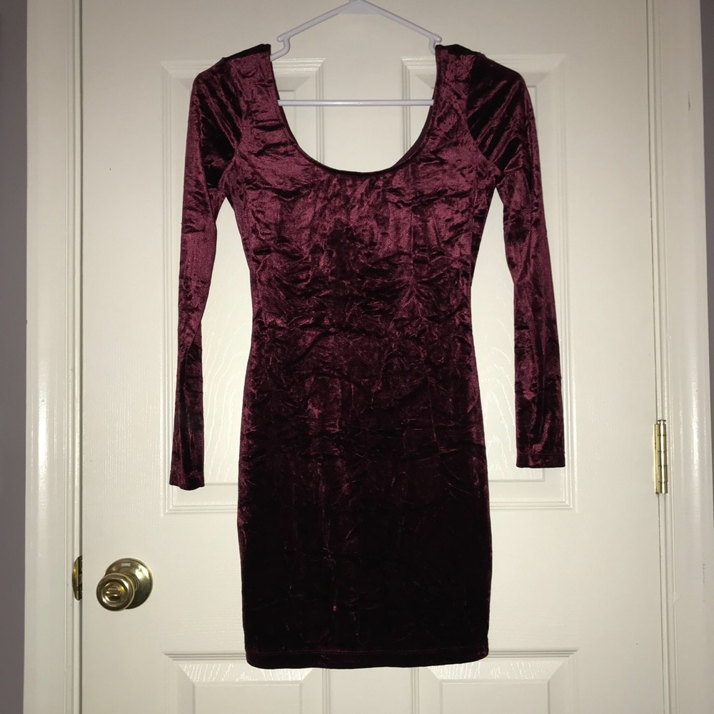 Crushed Velour Holiday Dress