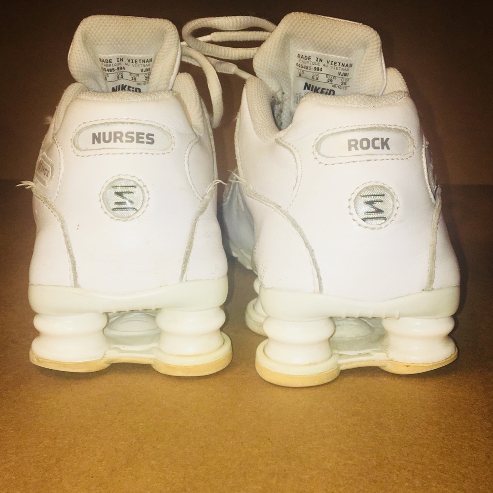 Customized Nike Shox.  “Nurses Rock” Size 8.