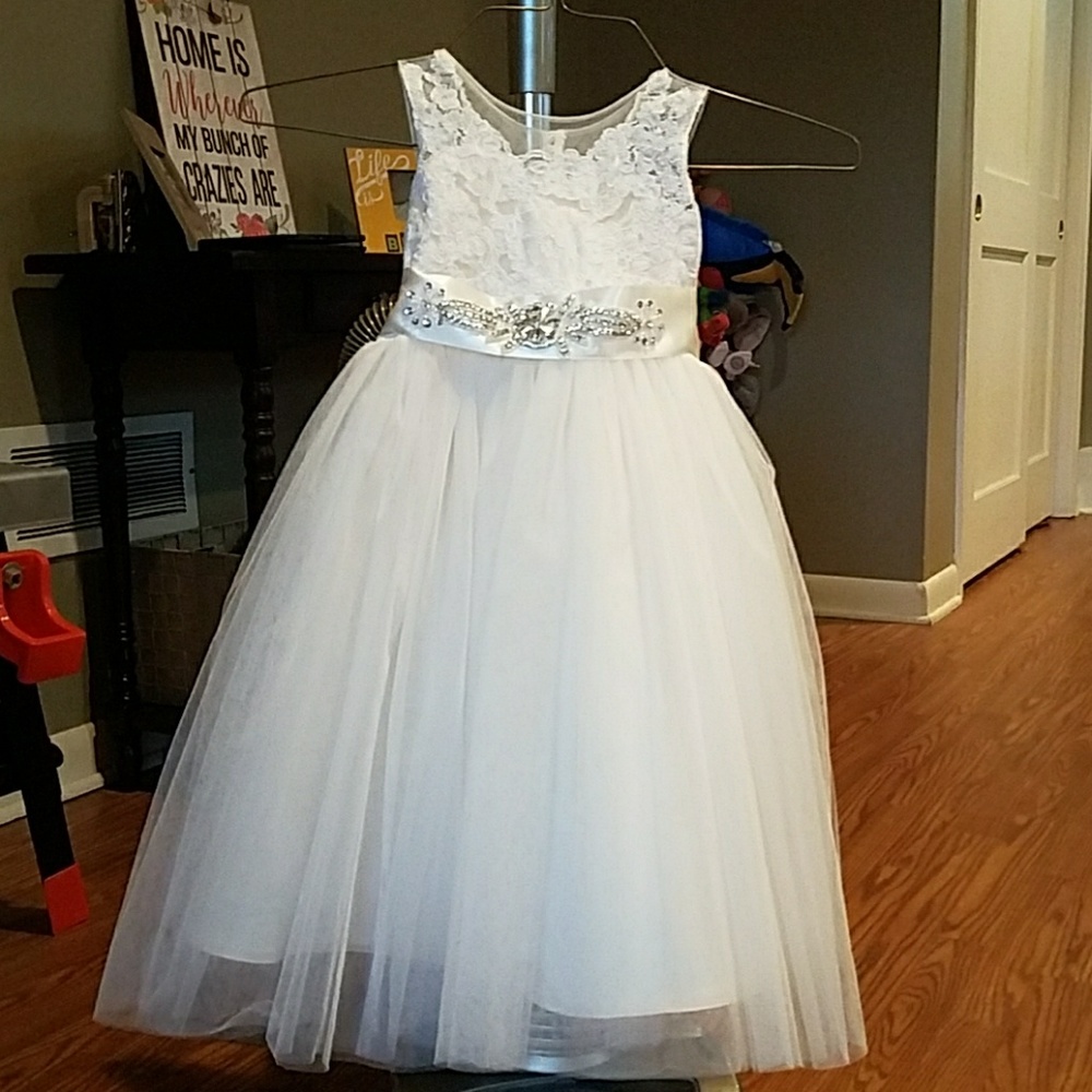 Ivory flower girl dress