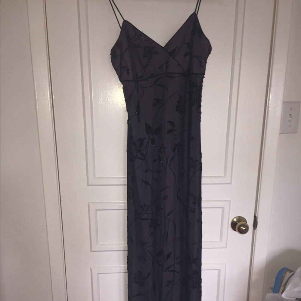 Rimini Petites Floor Length Beaded gown.