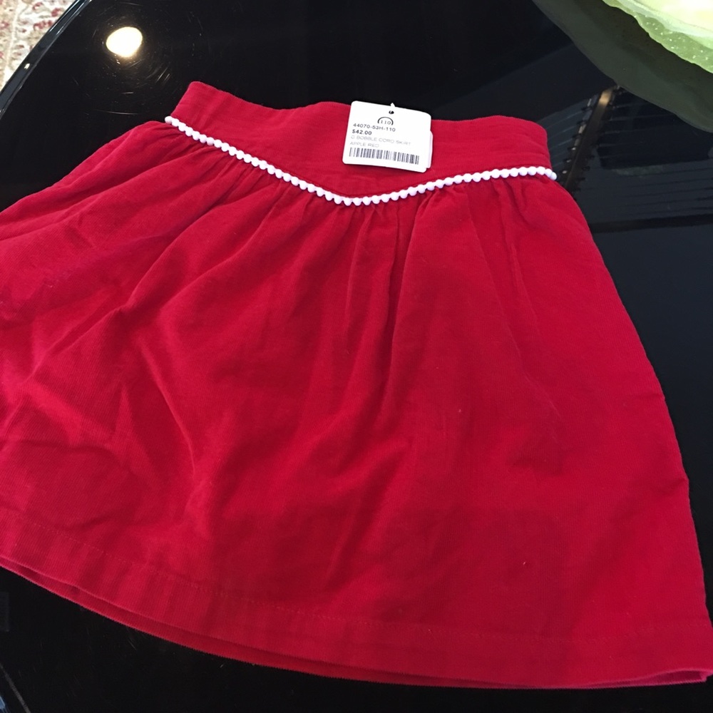Hanna Andersson red cord skirt