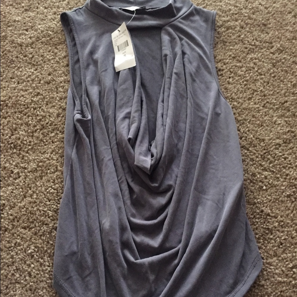 Gray blouse from Fashion Nova