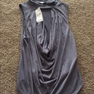 Gray blouse from Fashion Nova