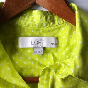 LOFT Tops - LOFT Button Down Shirt; size XXSP; cotton/silk LOFT Tops - LOFT Button Down Shirt; size XXSP; cotton/silk