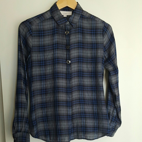 Ann Taylor Loft Blouse For Women's - Picture 2 of 7