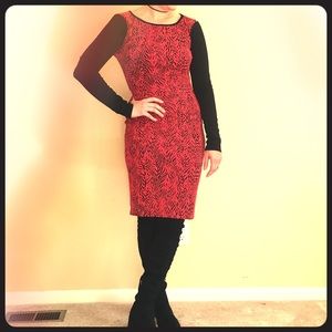 Nicole by Nicole Miller - Red & Black Dress