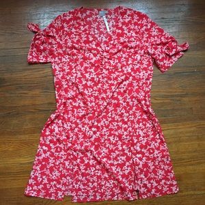 Asos Curve size 18 Red Floral Dress