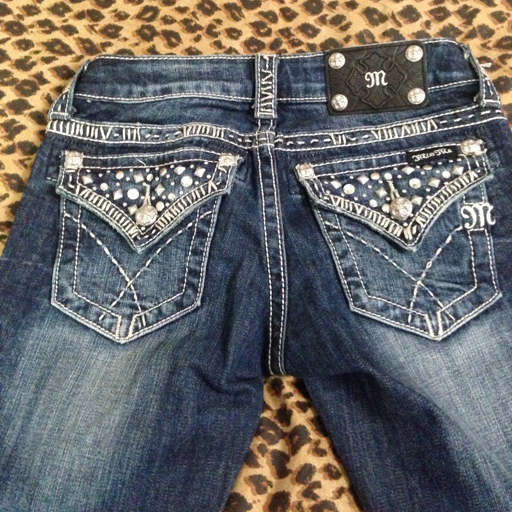Miss Me flared jeans with jewels