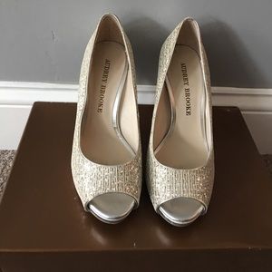 Audrey Brooke Silver pumps