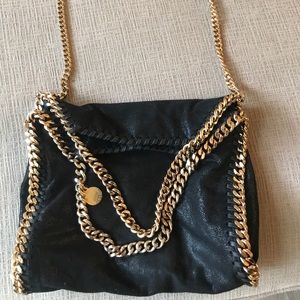 Stella McCartney Falabella Shaggy deer fold over