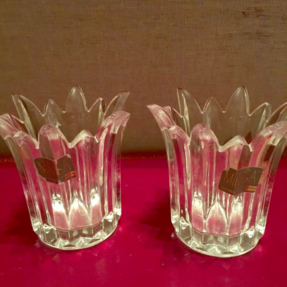 4 piece Mikasa Crystal check all pictures