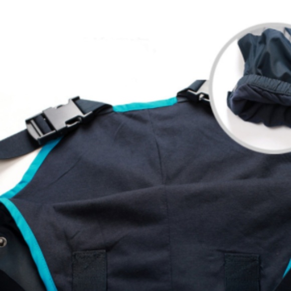 Lined, warm kid’s wind and rain overall pants 2T - Picture 4 of 8