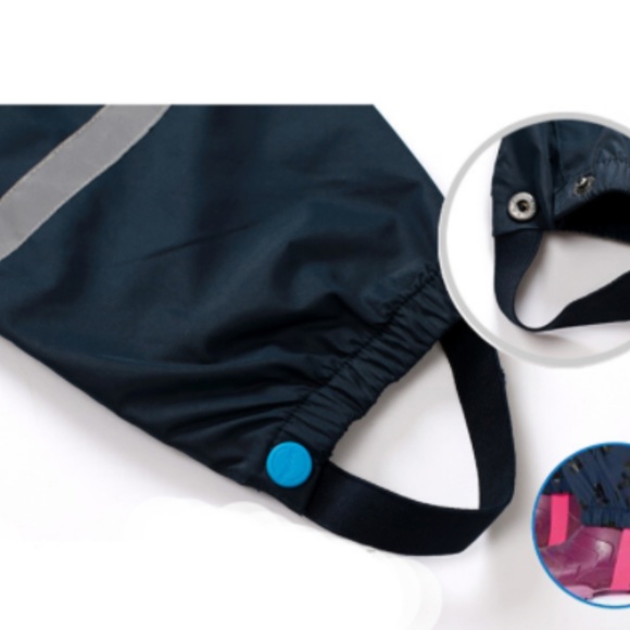 Lined, warm kid’s wind and rain overall pants 2T - Picture 3 of 8