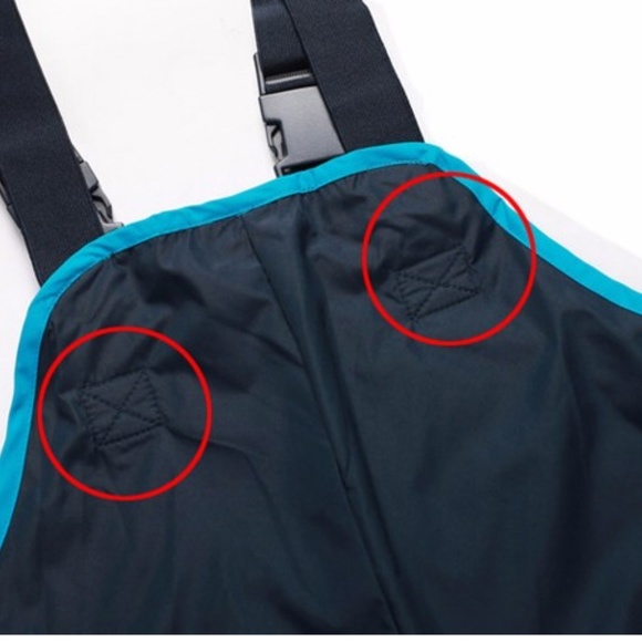 Lined, warm kid’s wind and rain overall pants 2T - Picture 6 of 8