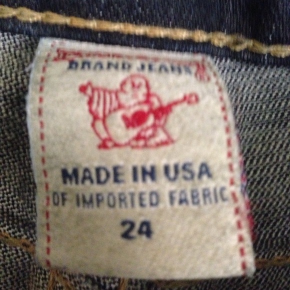 True Religion fit and flare jeans with gold sequin - Picture 4 of 4